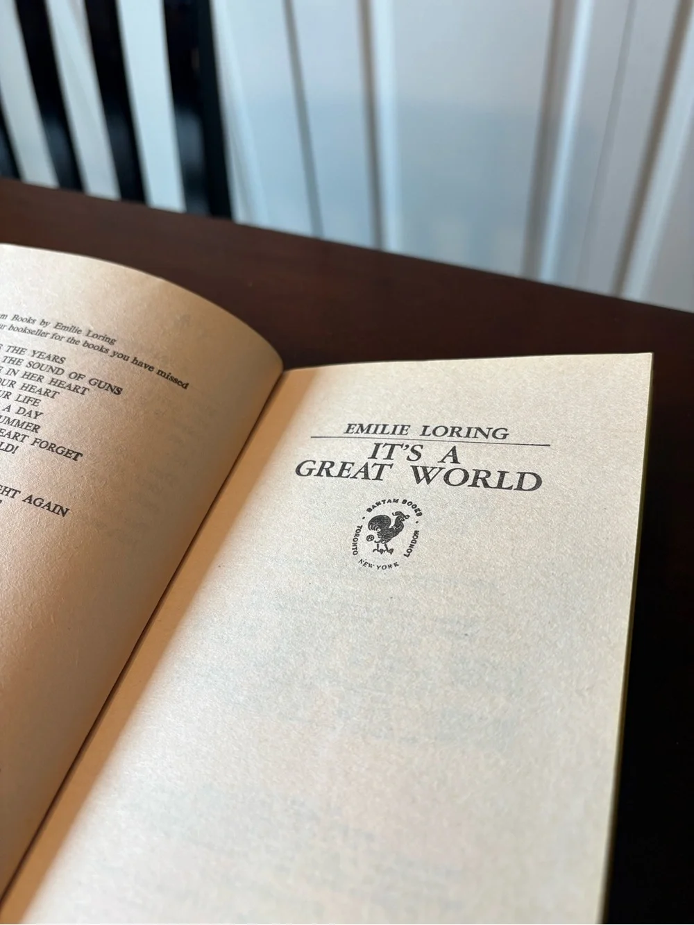 VTG Novel Emilie Loring It's a Great World America’s Best Selling Author